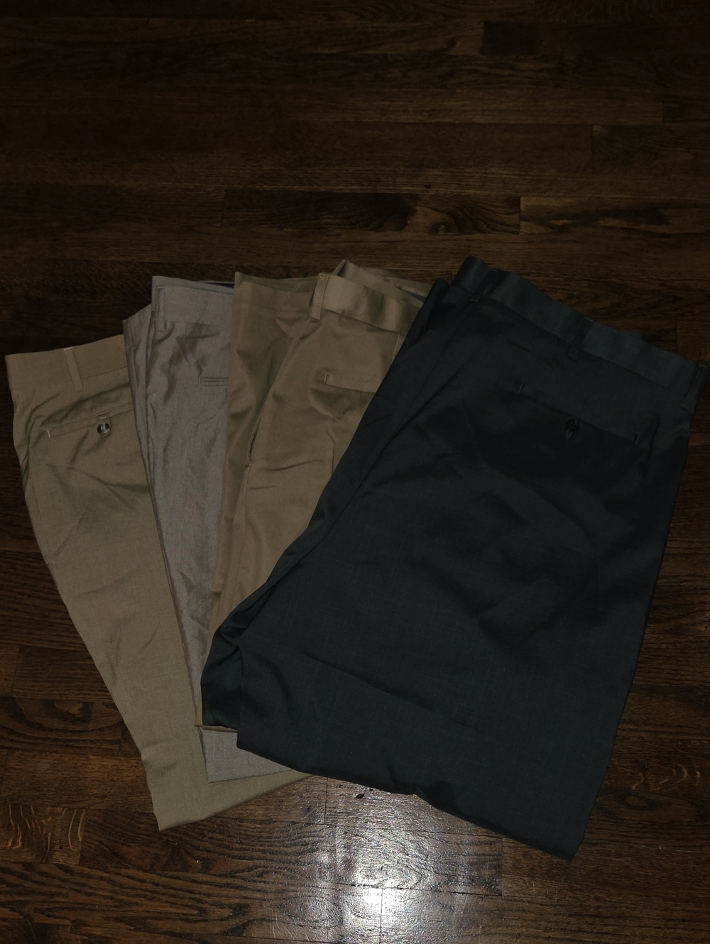 Men's Dress Pants Bundle - Neutral & Navy 52x32